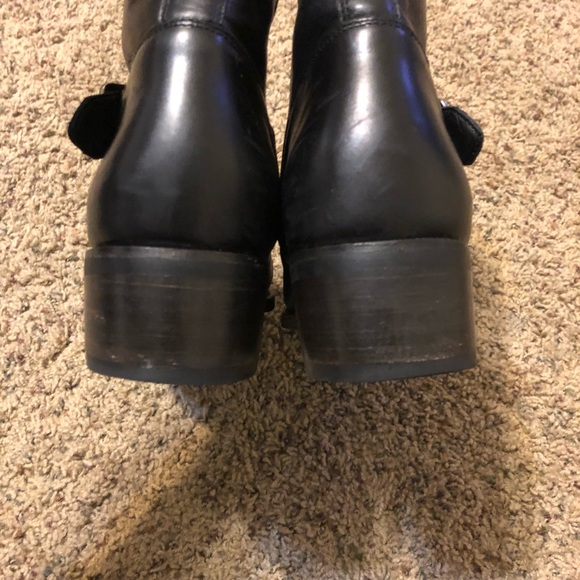 FRYE Hannah Engineer Short Leather Boot - Picture 6 of 7